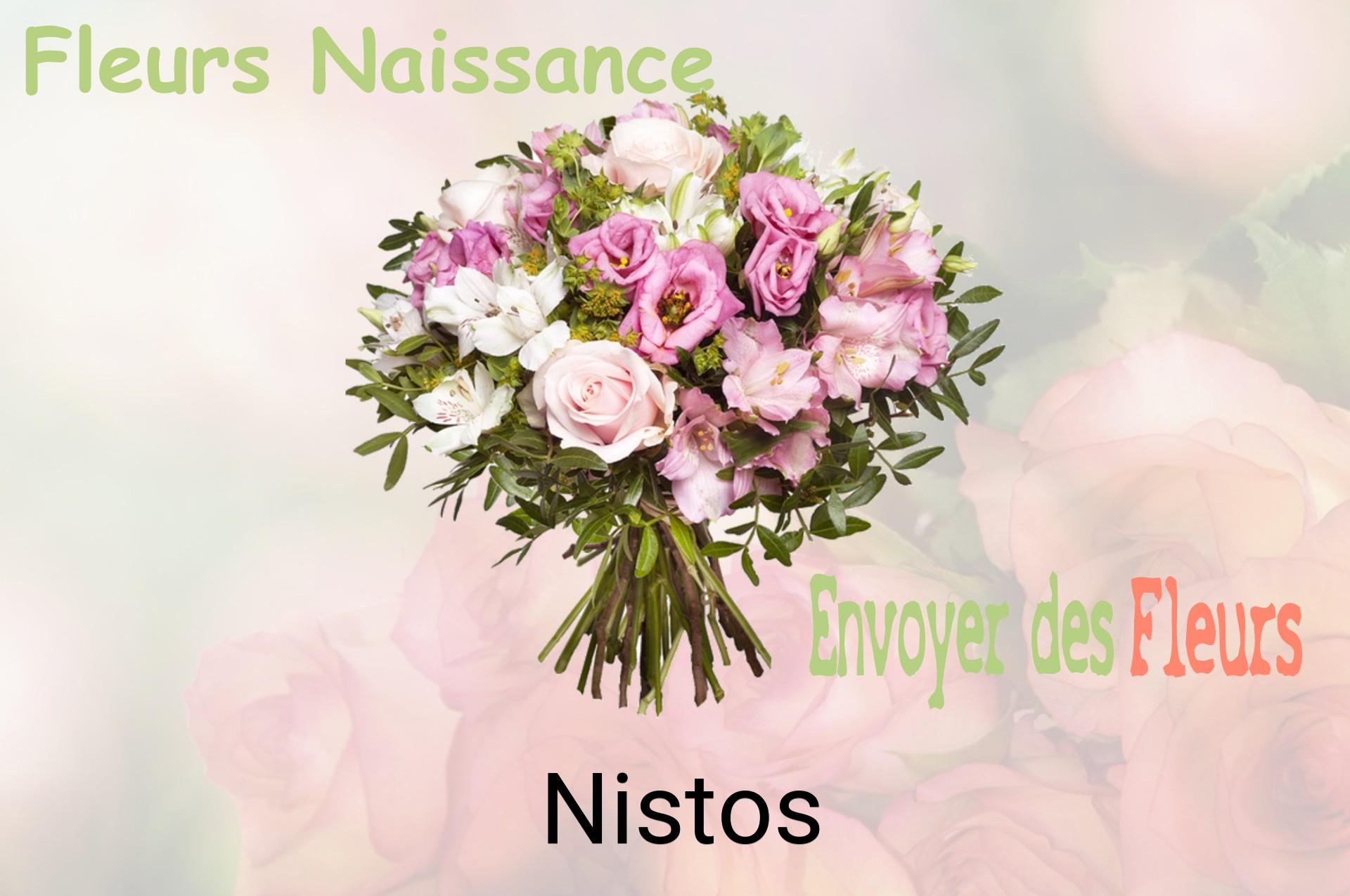 Bouquet de fleurs de naissance livré à Nistos